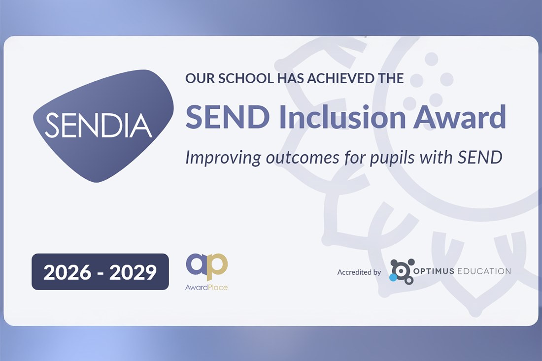 Sendia awarded the college for its best practice in SEND